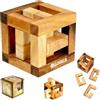 Logica Giochi - Caccia Reale - Rompicapo 3D in Legno Pregiato - Difficoltà 5/6 Incredibile - Collezione Leonardo da Vinci