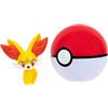 Pokémon PKW3132 - Fynx & Poké Balls Clip'n'Go Poké Balls - Palla Ufficiale Poké da 5 cm