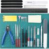 HOTUT Gundam Craft Set, 33 Pezzi Kit di Strumenti Base Modello, Modeler Strumenti di Base Hobby Building Tools Kit, Hobby Building Craft Set per Auto, Hobby Gunpla, Modello, Riparazione e Fissaggio
