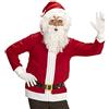 W WIDMANN MILANO Party Fashion - Costume Babbo Natale, giacca con cappuccio, cintura, travestimento inverno, Natale