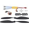 Segutage A2212 1000KV Motore Brushless, ESC 30A Electronic RC 1045 Propeller Kit per Remote Control Aircraft