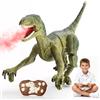 Banaone Regalo Dino telecomandato per bambini, Camminando e Ruggendo Dinosauro Giocattolo Realistici con Suoni Ruggenti e Luce LED,Dinosauro Robot Regalo per Bambini Ragazzi Ragazze 3-12 Anni (F)