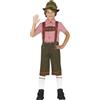 FIESTAS GUIRCA | Costume Tirolese Bambini - Camicia e Pantaloni Salopette - Costumi per Oktoberfest, Feste della Birra e Celebrazioni Tedesche - Ideale per Bambini
