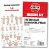 Airfix A65008 Set di mascheratura - per A07116 Westland Lysander - 1:48 Scala 1:48 Kit di costruzione modello in plastica Accessori per adulti 14+