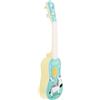 Gatuida Ukulele Giocattolo per Bambini, 4 Corde in Plastica Blu | Festa Scuola Decor, Simulazione Strumento Musicale per Principianti, Chitarra Piccola per Gioco Educativo