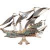 BABY MAX Le avventure marittime della nave pirata Sparrow, puzzle 3D per adulti e bambini per costruire, verde, howcat, legno, 518 pezzi