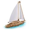 UGEARS Serenity's Dream - Puzzle 3D in legno per adulti in movimento meccanico a vela per adulti, modellismo yacht, kit fai da te per Natale