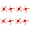 AYrMtH Adatto for droni FPV Freestyle Tinywhoop 4 paia Adatto for 1208 3 pale / 1209 4 pale CW CCW 31 mm Elica PC 0,8 mm 1 mm 1,5 mm Foro(1209 0.8mm Red)