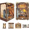 LUMYCE Kit Book Nook DIY per Adulti: LUMYCE Casa in Miniatura con Luci LED da Montare, Modellismo 3D Creativo per Decorare Librerie - Regalo Originale per Appassionati di Fai da Te