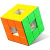 ROXENDA Cubo Magico 3x3 Struttura Cava - Speed Cube Stickerless con Colori Vibranti, Design Leggero e Rotazioni Ultra-Fluide per Competizioni e Pratica
