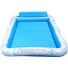 Srliya Piscina Abbronzabile Gonfiabile con Piscina Addensata Spiaggia Float con Abbronzatura da Sole con Cuscino Tenendo Fino a 2 Persone 81,9 X 53,9 Pollici