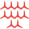 QUARKZMAN Confezione Da 10 Albero Motore DC Elica 2mm in Plastica Rosso | 80mm Forma Ventilatore 3 Pale Elica, per Giocattoli Motore RC Barca Micro, per Modellismo Aereo, Fai Da Te, Diritta