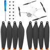 DERAY | Elica per drone DJI Mini 3 Pro, punta in gomma TPU, Fly More Combo, eliche di ricambio a basso rumore | 8 pezzi/4 paia
