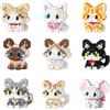 ZhouWei Set di 9 Mini Blocchi da Costruzione a Forma di Gatto, Puzzle 3D a Forma Gatto, Simpatici Gatti in Miniatura, Adatti ad Adulti, Regalo Compleanno