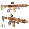 Wood Trick Assault Gun AR-T Kit di Modellismo da Costruire per Adulti e Adolescenti - con Calcio Telescopico, Sicura, Mira e Caricatore Rimovibile per 12 Colpi - Costruzione Dettagliata