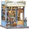 Fsolis Book Nook - DIY Casa delle bambole ragazzi dai 14 anni in su, puzzle 3D per casa delle bambole con mobili in miniatura, regalo compleanno(Anna's Blue Blossom)