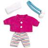 Miniland Set Giacca Fredda Vestiti per Bambole 21 cm, Rosa (31678)
