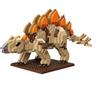alltogetho Jurassic Angry Stegosaurus Micro Mattoncini Set - Modello Dino Spinato Rosso, Giocattolo Educativo STEM per 8+ Bambini, Decorazione antistress per adulti e regalo a tema