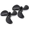 Dilwe Eliche Barca RC, Eliche 3 Pale Plastica Subacquea CW CCW Pagaia a Immersione Completa per Modello di Barca Elettrica RC
