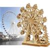 WDEC Puzzle 3D Modello in Legno per Adulti, Fai da Te Modellini da Costruire per Adolescenti e Adulti, Natale e Capodanno, Magnifico Arredamento Della Maison（Ruota panoramica）
