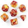 SLAKOZYT D&D - Set di 7 dadi poliedrici per DND | Dungeons and Dragons, set di dadi per MTG, giochi di ruolo, giochi da tavolo, dadi D&D, D20, D12, D10, D8, D6, D4