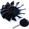 DoBoFo EDF 70mm pro CW Ventola 12 Pale Senza Motore, Ventilatore Canalizzabile Elettrico Senza Motore per EDF 4S 6S, Elica per Motore Jet RC Hobby, Parti di Ricambio per Aereo Modello Telecomandato