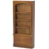 Odoria Casa delle Bambole Libreria Miniatura: 1/12 Scala Scaffale Parete Vetrine Marrone per Biblioteca Vittoriano Vintage - Mini Armadietto Mobile Legno Salotto Soggiorno