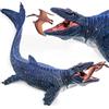 SIENON Jurassic Mosasaurus - Statuetta di dinosauro, 29 cm, Mosasaurus Hunt per Pterosauro, grande set da gioco in plastica per giocattoli da bagno, decorazione per torte (terosauro incluso)