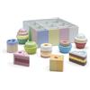 Woet® Set Cupcake Giocattolo in Legno per Bambini - Scatola Regalo con Cupcake e Dolcetti - Set Pasticceria Giocattolo - Gioco di Ruolo per Cucina - A Partire da 3 Anni