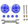 Radiokontrol Compatibile Tamiya 15532 Mini 4WD Doppie Rotelle 19mm Blu