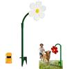 Drbrrly Fiore Che Spruzza Acqua Per Cani, Irrigatore Rotante A 360 ° Con Fiori Danzanti, Divertente Gioco Acqua Cane Fiore Danzante per L'Irrigazione Di Giardini E Cortili (1PC-C)