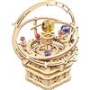 ROKR Carillon Meccanico Planetario, Puzzle 3D in Legno per Adulti, AMK51 | Starry Night Orrery, Decorazione Spaziale, Regalo per Appassionati di Astronomia E Collezionisti