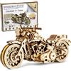 Wooden.City Kit Modello in Legno da Costruire Cruiser V-Twin - Puzzle 3D Moto - Meccanico - 3D Puzzle per Adulti e Adolescenti - Taglio Laser - Fai da Te