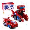 Highttoy Macchina Dinosauro Trasformabile Bambini 3+ Anni con Luci e Musica | Si muove e si trasforma automaticamente con luci e musica, Cambia direzione in modo casuale quando incontra ostacoli