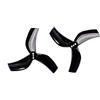 SPARKHOBBY GFAN D63 3 Lame 2,5 Pollici CW CCW Elica Canalizzata 63mm 1,5mm Albero 1,4g per RC FPV Racing Freestyle Stuzzicadenti Cinewhoop Droni (4 Paia D63-3 Nero)
