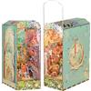 Tonecheer Book Nook Kit puzzle in legno 3D Booknooks fai da te modellini per adulti da costruire in miniatura casa libreria Nook Book con luce regalo divertente regalo di compleanno (Il mago di Oz)