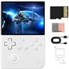 Ampown RG40XX V Console di gioco portatile retrò da 4 pollici 640 x 480 IPS 3200 mAh scheda TF 64G integrata supporta simulatori multipli sistema Linux con pellicola protettiva (bianco-64G)