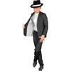 W WIDMANN MILANO Party Fashion - Costume da gangster per bambini, completo grigio con gessato, da boss mafioso, da casinò