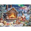 TangComplete - Puzzle da 1000 pezzi per adulti e bambini, sfida impossibile, regalo puzzle, puzzle intelligente, puzzle colorato, puzzle con motivo casa di Natale