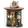 TOPBSFARNY Kit per casa delle bambole in miniatura stereoscopica 3D, giocattolo fai da te, modellino di mobili in legno per San Valentino, regali creativi (The Magic Shop)