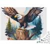 SDFKZBQWGHNP Puzzle Aquila Bianco 1000 Pezzi Gioco di Puzzle per Adulti 70x50cm/1000pcs
