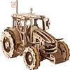 UGEARS Puzzle in Legno il Trattore Vince - Modellino Puzzle 3D di un Trattore in Legno con Carro Armato di Carta - Modellini da Costruire per Adulti e Bambini - Modellini da Costruire Fai da Te