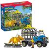 schleich DINOSAURS | Missione dinosauri con camion 42565 | 43 pezzi | Set da gioco dai 5 anni | set con personaggi, numerose funzioni e tanti accessori