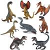 DxxD Dinosauro Giocattolo per Bambini, 8 Pezzi Educativi Realistico Figure di Dinosauri Assortiti, T-Rex,Velociraptor, Educativo Regalo di Compleanno per Ragazzi Ragazze dai 3 4 5 6 7 8-9 Anni