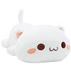 shownicer Peluche Gatto, Kawaii Giocattolo Morbido, Animali di Peluche Gattino, Bambola di Peluche Cuscino, Regalo per Bambini Ragazza 3+ Anni (Bianco, 65cm)