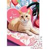 YDSKXITYGKGJ Gatto Rosso Puzzle 1000 Pezzi Carta per Adulti Tema Cuore Amore Gioco di Puzzle 1000 Pezzi Relax Decorazione Regalo 38x26cm/1000pcs