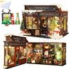 TOPBSFARNY Kit per casa delle bambole in legno 3D con movimento musicale, kit in miniatura per adulti, fai da te, artigianato in legno per casa delle bambole, kit vintage, decorazione per la casa di