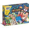 Clementoni - 19280 - Scienza e Gioco Fun - Tattoo Pop, Laboratorio Tatuaggi - Tattoo Bambini, Fabbrica Tatuaggi, Kit Tatuaggi temporanei, Set Tatuaggi e Laboratorio scientifico 8 Anni, Made in Italy