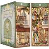 Tonecheer x BRITISH LIBRARY Kit fai-da-te, Verso di Shakespeare, Puzzle in Legno 3D per Adulti, Miniatura da Inserire in Libreria con Luci LED, kit di Artigianato, Regali unici
