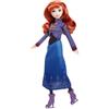 Mattel Disney Frozen - Anna, bambola alla moda con abito da pattinaggio sul ghiaccio, accessori, scarpe e pattini rimovibili inclusi, giocattolo per bambini, 3+ anni, JBG54